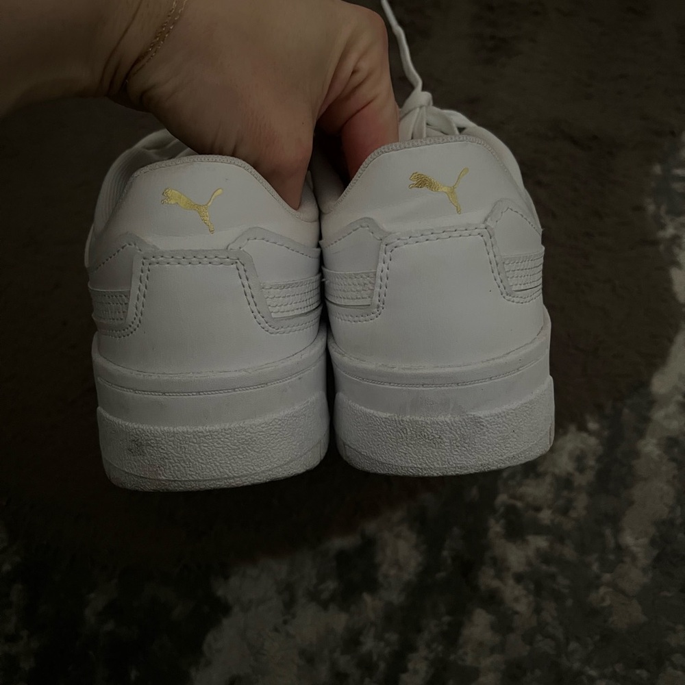 White Puma Platform Sneakers - Picture 5 of 6